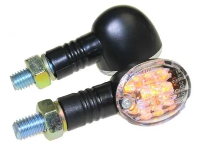Obrázok produktu pre LED smerovky na motorku Luis, čierne s čírym sklom – Citomerx