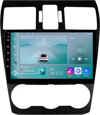 Immagine prodotto di Autoradio con Bluetooth e CarPlay per Subaru Forester Mk4, Impreza XV e Crosstrek (2012-2015) - Compatibile con Apple e Android - Impianto stereo con navigatore - Sistema di navigazione - 1 GB di RAM, 32 GB di memoria interna