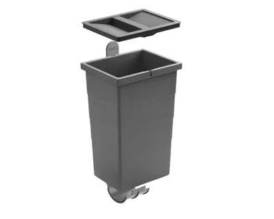 Image de Hailo 1129905 ReadyBin 8,5 L gris foncé 226x156x295 mm avec support mural