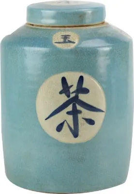 Immagine prodotto di Fine Asianliving cinese Ginger Jar Porcellana dipinta a mano "Tè" Blu W12xH28cm Ginger Jar con Coperchio Vetroceramica Orientale Grande Dipinto a Mano Asiatico Jingdezhen Mandarino Decorazione