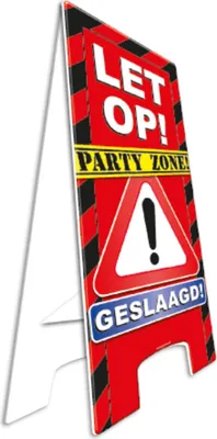 Zdjęcie produktu dla Znak ostrzegawczy Paperdreams nr 18- Przyjęcie z okazji ukończenia szkoły