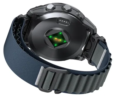 Produktbild von Nylon-Uhrenarmband für Garmin - Fenix-, Tactix-, Forerunner- und Enduro-Serie - 26 mm - Schnellverschluss - 160–245 mm - Edelstahlschnalle - Blau