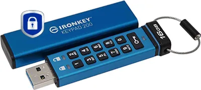 Obrázek produktu pro Kingston IKKP200/16GB USB-Stick  16GB Kingston IronKey Keypad 200 retail