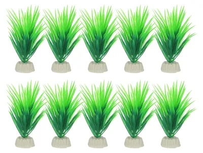 Image de Solidchoice - Ensemble de 10 plantes artificielles pour aquariums, accessoires décoratifs