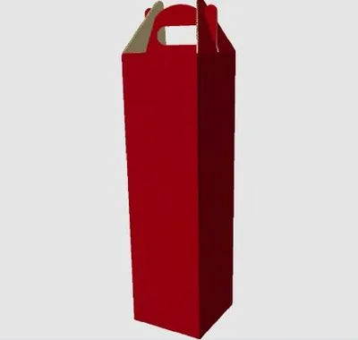 Zdjęcie produktu dla Pudełko Na Wino Prezentowe czerwone 83x83x320mm F217