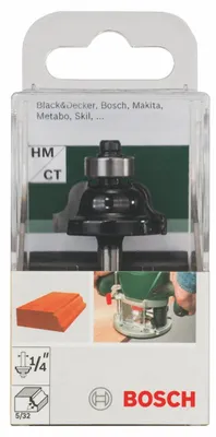 Image de BOSCH Fraise profilée B pour bois 6,35 mm