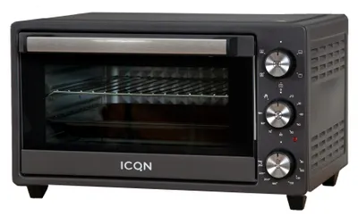 Mini-Backofen 20 L, 1500 W, 80–250 °C, Umluft, Timer, schwarz