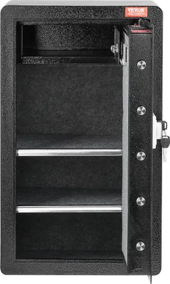Image de Coffre-fort à porte simple de 4,0 pi³ avec serrure à clé et mot de passe, noir