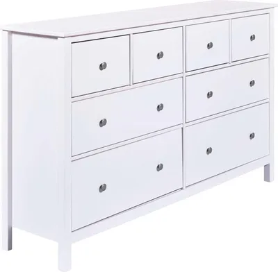 Produktbild von Inter Link Chilly Home Kommode Massivholz Kiefer weiß
