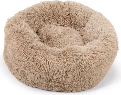Produktbild von Beeztees Yali - Hundebett - Plusch - Beige - Diam. 60 cm