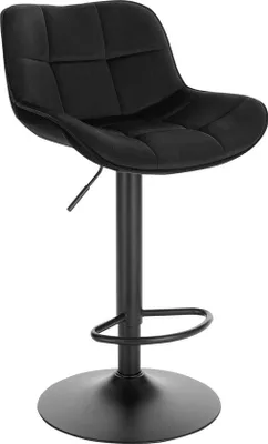 Produktbild von Famanu Barhocker mit Rückenlehne - Schwarz