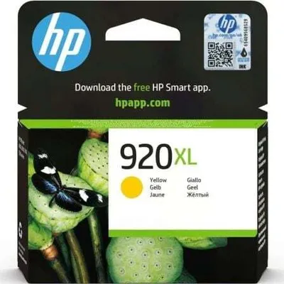 Zdjęcie produktu dla HP 920XL oryginalny wkład atramentowy żółty XL, Wysoka (XL) wydajność, Żółty, Atrament barwnikowy, 1 szt., 700 stron(y)