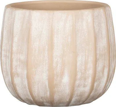 Produktbild von Scheurich Runa, Blumentopf aus Keramik, Farbe: Washed Cream, 22 cm Durchmesser, 19,5 cm hoch, 13 l Vol.