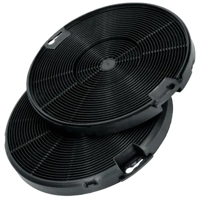 2 Aktivkohlefilter für Dunstabzugshaube, Ø 150 mm, H 12 mm