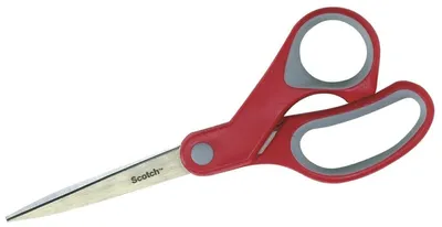Produktbild von Komfort-Schere 20cm mit Komfortgriffen rot/grau Packung mit 12 Stück