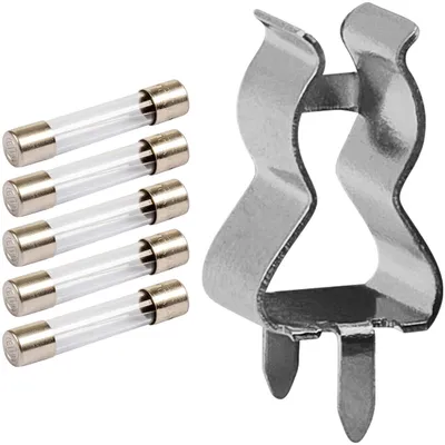Productafbeelding van VLTG Zekeringhouder 5x20mm - Met 5 Glaszekeringen - 5A - T (Traag)