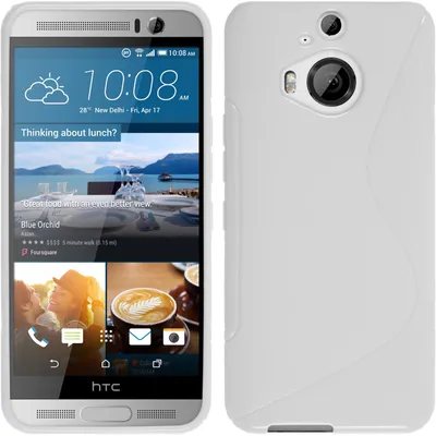 Produktbild von PhoneNatic Case kompatibel mit HTC One M9 Plus - weiß Silikon Hülle S-Style + 2 Schutzfolien