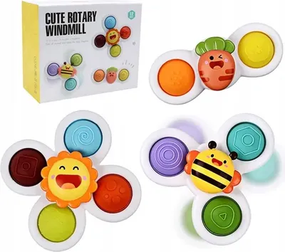 Produktbild von Fidget Spinner Sensorisches Saugnapfbad 3 Stk