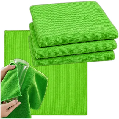 Productafbeelding van KRUMAD Microvezeldoeken voor auto, set van 3, reinigingsdoeken 40x40 cm, polijstdoek en droogdoek voor auto, glas, douche, badkamer en huishouden, AI-gegenereerde afbeelding