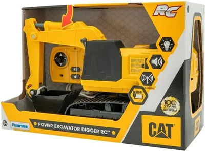 Produktbild von CAT RC Bagger 8-Kanal ferngesteuert mit Lichtern & Geräuschen USB-aufladbar 14m Reichweite