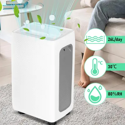 Obrázek produktu pro Jayseuw odvlhčovač vzduchu 26L/den 4,3L nádrž, odvlhčovač vzduchu 43dB, 24H časovač odvlhčovač, odvlhčovač vzduchu