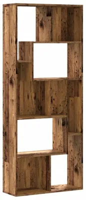 Obrázok produktu pre vidaXL Regál na knihy vzhľad starého dreva 67x24x161 cm materiál na báze dreva
