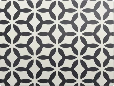 Produktbild von Geometrisches florales Muster – Bodenschutzmatte – Stuhlunterlage 120x90 cm – Rutschfest – Hartbodenmatte