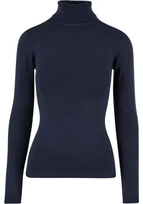 Immagine prodotto di Urban Classics - Felpa a collo alto da donna TN988 (S) (blu navy)