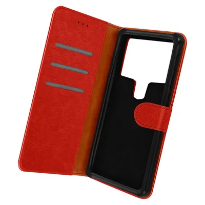 Produktbild von Avizar, Universal-Schutzhülle mit Fächern und Standfunktion für Smartphones von 5.2 bis 5.5 Zoll, Rot