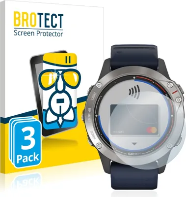Produktbild von 3x BROTECT Schutzglas für Garmin quatix 6 Schutzfolie Panzer Folie Glas Display Schutz klar