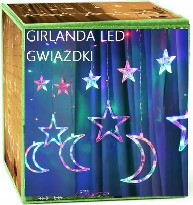 Productafbeelding van LED-lichtslingering voor Kerstmis, RGB, 400 cm, geschikt voor balkon en ramen