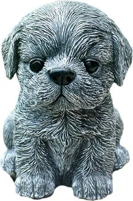 Produktbild von Niedliche Hundefigur aus Kunstharz, Hundedekoration, exquisite Hundefigur, Kunsthandwerk, 15 cm hoch