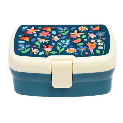 Produktbild von Lunchbox mit herausnehmbaren Fach Fairies in the garden Kunststoff Fee ca. 17x13x7,5 cm