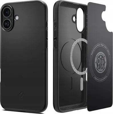 Produktbild von Spigen Thin Fit, Cover, Apple, iPhone 16 Plus, 17 cm (6.7"), Schwarz