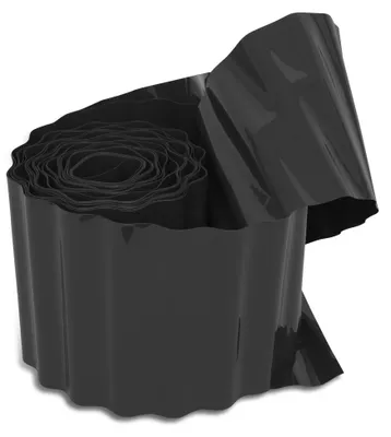 Produktbild von Windhager Rasenkante, Raseneinfassung, Beeteinfassung, Beetbegrenzung, Mähkante, Anthrazit, 500 g/m², 9 m x 20 cm