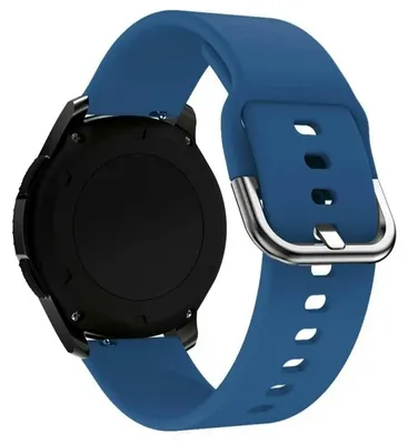 Immagine prodotto di Bracciale da 20 mm, compatibile con smartwatch Samsung, Xiaomi, Huawei, Amazfit, Garmin, con chiusura in metallo, colore blu