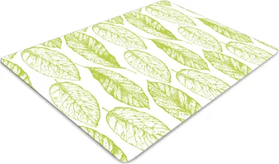 Produktbild von Stuhlunterlage Bürostuhlunterlage 120 cm x 90 cm Bodenmatte Bürostuhlunterlage - Grüne Blätter
