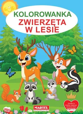 Zdjęcie produktu dla Malbuch A4 Tiere im Wald 32 Blätter Martel 2015