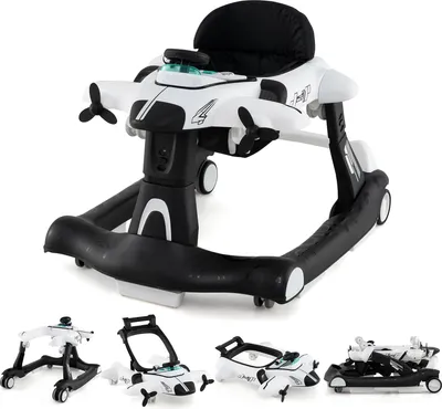 Produktbild von DREAMADE 6-in-1-Lauflernhilfe, klappbarer Schiebewagen mit einstellbarer Höhe & Geschwindigkeit, gepolstertem Sitz, Musik & Lichtern, 6–18 Monaten