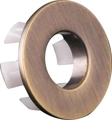 Produktbild von PaulGurkes Überlauf-Clip Metall Bronze Messing Waschbecken Clip Überlaufblende