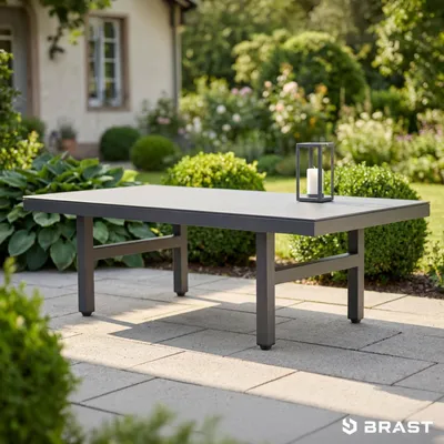 Produktbild von BRAST Gartenlounge-Set Aluminium Adria | viele Varianten & Module | bis zu 5 Personen | Sofa Sessel Tisch | korrosionsfrei wetterfest | Loungemöbel Essgruppe Gartenmöbel | Loungetisch
