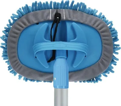 Produktbild von Microfaser Waschbürste mit Alu-Teleskopstab, Gardena-Anschluss, 135-245 cm, kratzfreie Reinigung
