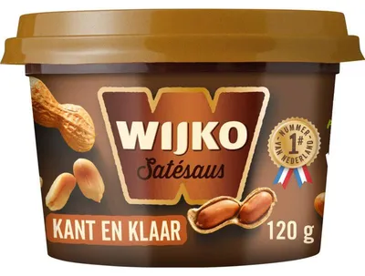 Obrázek produktu pro Wijko Satésaus Kant-en-Klaar Mini 120 ml – Hotová arašídová omáčka, svačina