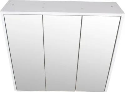 Produktbild von Spiegelschrank mit 3 Türen Weiß 65x60x17 cm Badezimmerschrank Spiegel Badschrank Wandspiegelschrank mit Stauraum