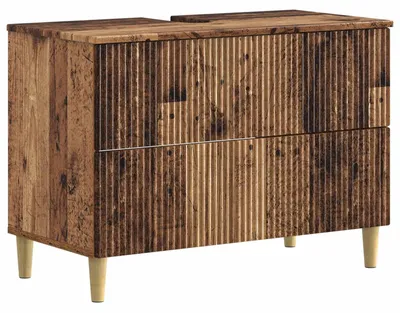Produktbild von vidaXL Waschbeckenschrank ARNHEM Altholz 82 x 41 x 59 cm Holzwerkstoff