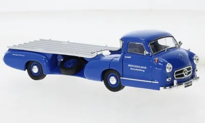 Produktbild von IXO IXORAC342 - 1/43 - Mercedes Rennwagen-Schnelltransporter, 1955, Das blaue Wunder - Neu