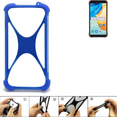 Produktbild von K-S-Trade Handy Hülle kompatibel mit Blackview BV4900 Pro Silikon Schutzhülle Cover Case Bumper Silikoncase TPU Softcase Schutz Hülle Smartphone