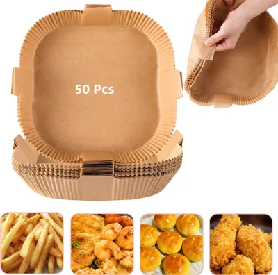 Produktbild von INF Jednorázový papír do fritézy Air Fryer s rukojetí po 50 kusech Příroda