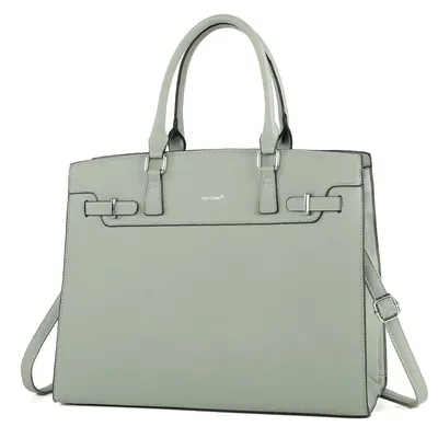 Produktbild von Aktentasche Handtasche Damen Shopper Damen Große Schwarz Gross Laptop Tasche 15.6 Zoll Elegant Leder Umhängetasche für Büro Arbeit Schule