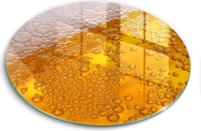 Produktbild von Glasschneideplatte - Herdabdeckplatte - fi30 cm -Schneidebrett - Spritzschutz - Biergetränkschaum